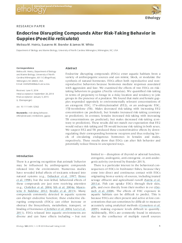 Why Risk Taking Behavior Increases >> Pdf Endocrine Disrupting Compounds Alter Risk Taking Behavior In Why Risk Taking Behavior Increases >> Pdf Endocrine Disrupting Compounds Alter Risk Taking Behavior In