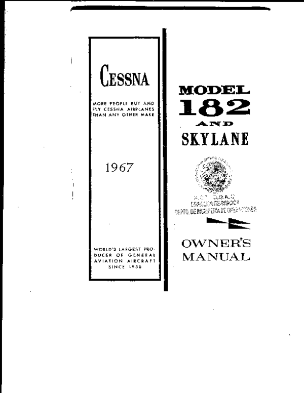 (PDF) Owners Manual C182K (1967)