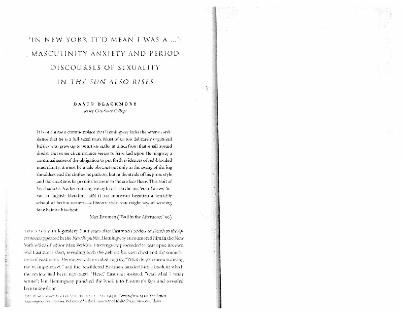 gender study in hills like white elephants male dominance in hills like white elephants