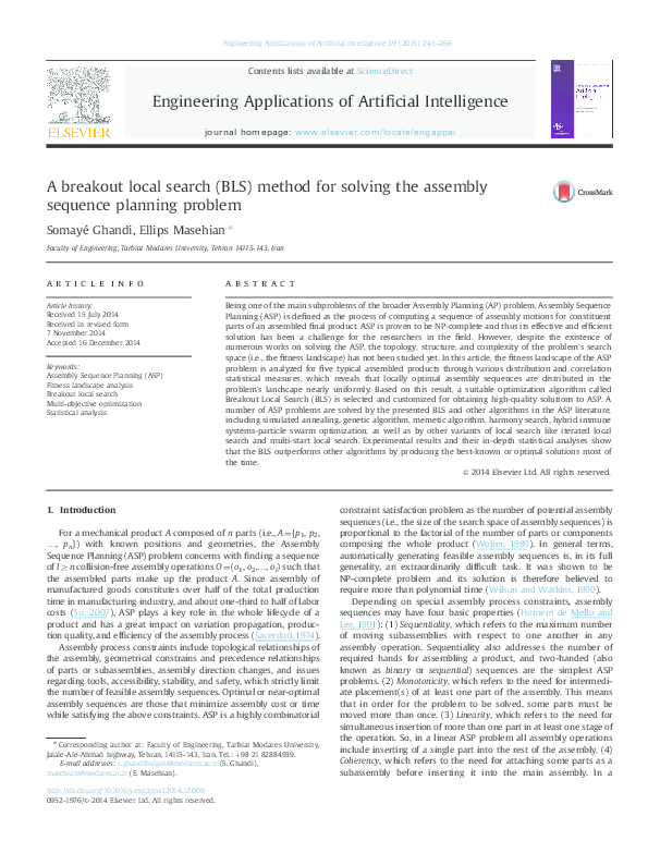 (PDF) A breakout local search (BLS) method for solving the assembly ...