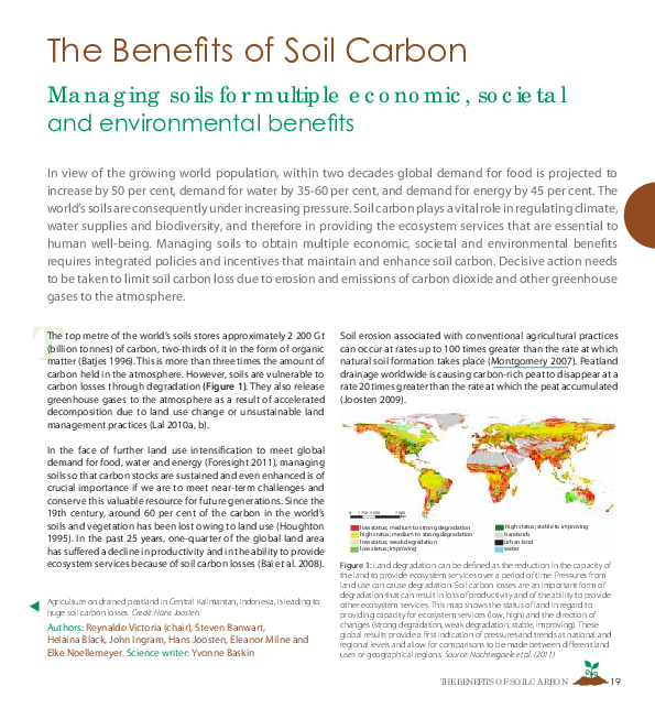 (PDF) The Benefits of Soil CarbonManaging soils for multpiple economic ...