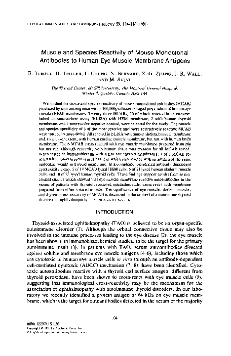 (PDF) Muscle and species reactivity of mouse monoclonal antibodies to ...