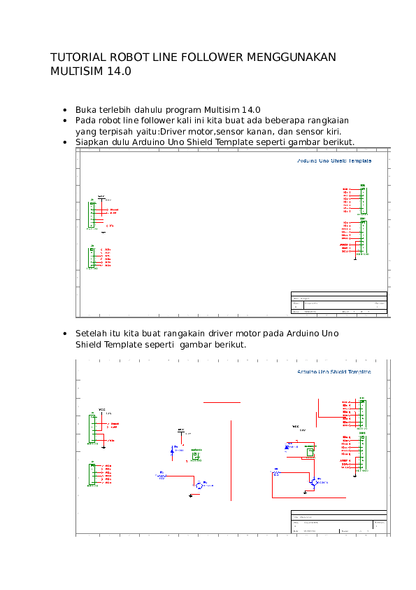 (DOC) TUTORIAL ROBOT LINE FOLLOWER MENGGUNAKAN MULTISIM