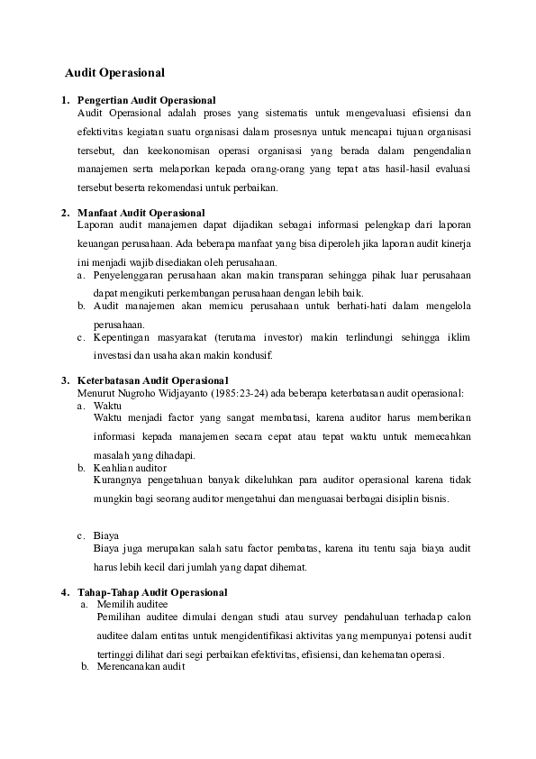 Doc Audit Operasional Orin Ndari Academia Edu
