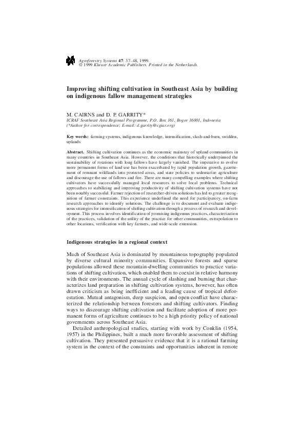 Explain the concept of shifting cultivation and describe its various steps image