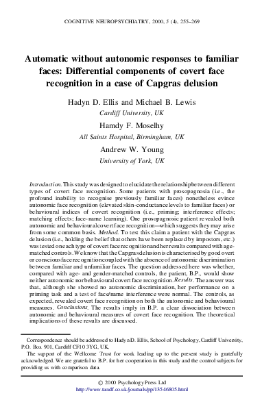 Capgras essay 05 picture