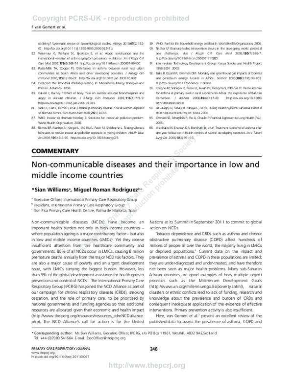 (PDF) Non-communicable diseases and their importance in low and middle ...