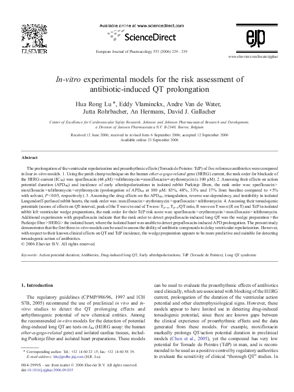 (PDF) Invitro experimental models for the risk assessment of