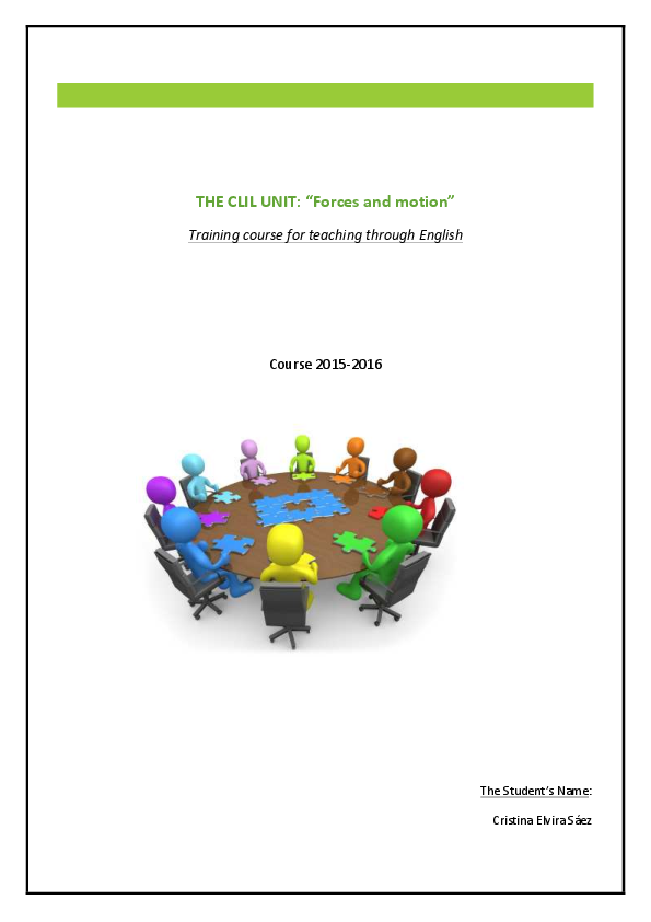 (PDF) THE CLIL UNIT: 