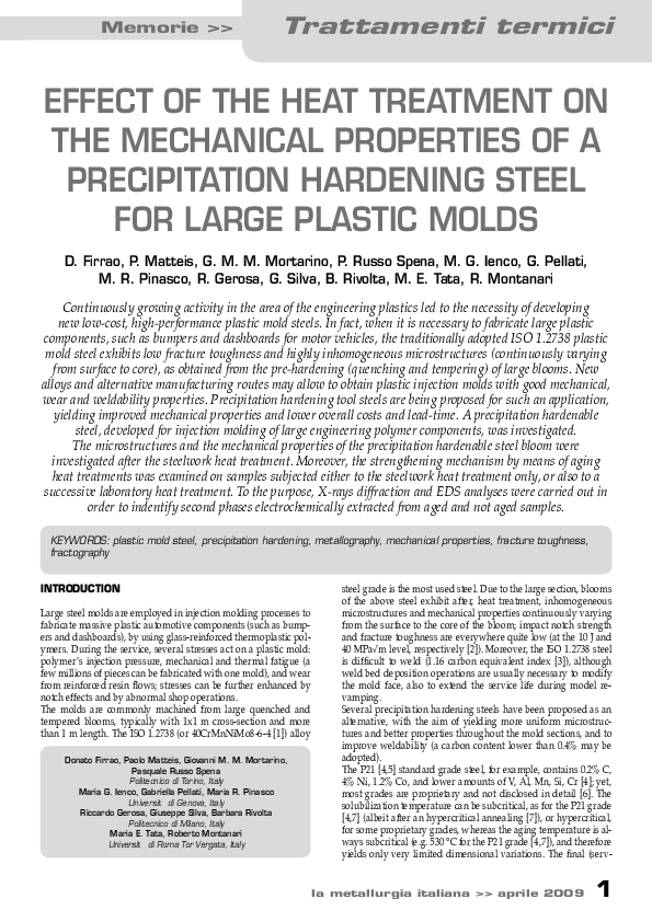 (PDF) Effect of heat treatment on mechanical properties of low alloy ...