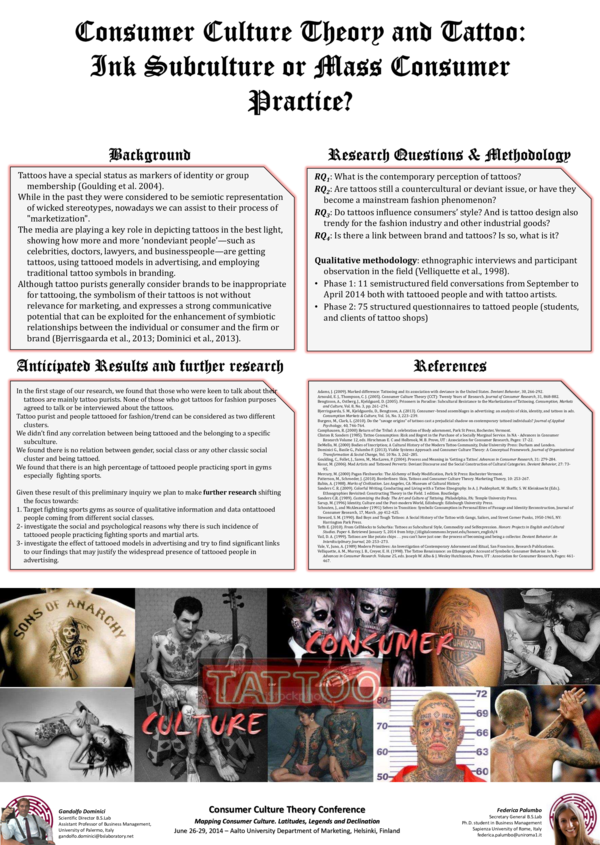 (PDF) Consumer Culture Theory and Tattoo: Ink Subculture or Mass ...