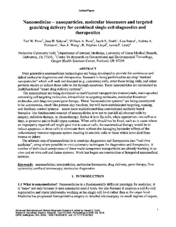 Nanomedicine essay 08 image