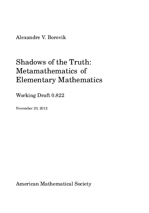 PDF) Shadows of the Truth