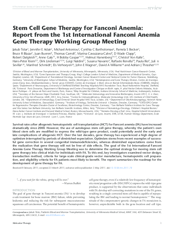 Fanconi anemia essay image