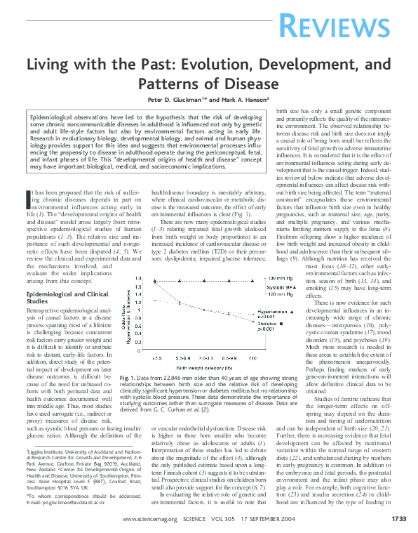 Pdf Living With The Past Evolution Development And Patterns Of Disease Pdf Living With The Past Evolution Development And Patterns Of Disease