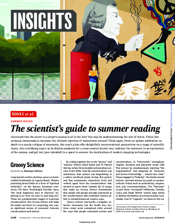 (PDF) Groovy Science: Review in Science Magazine Summer 2016