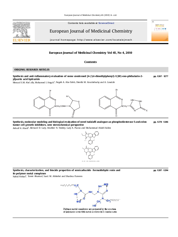 (PDF) Synthesis and anti-inflammatory evaluation of some pyrazolo[3,4-b ...