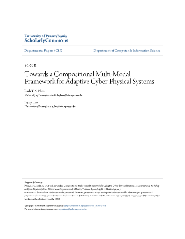 (PDF) Towards a Compositional Multi-modal Framework for Adaptive Cyber ...