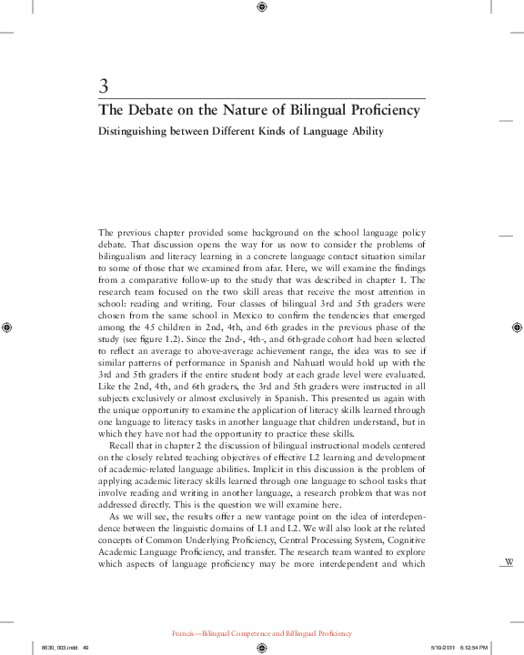 (PDF) The shared conceptual system and language processing in bilingual ...