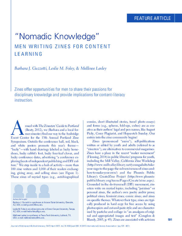 (PDF) “Nomadic Knowledge”