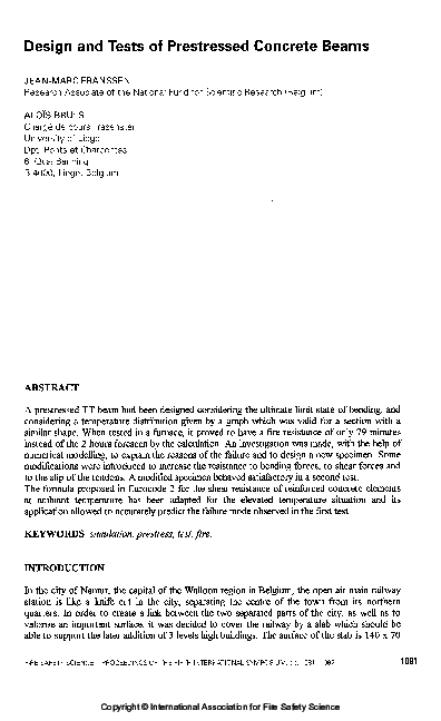 (PDF) Design And Tests Of Prestressed Concrete Beams