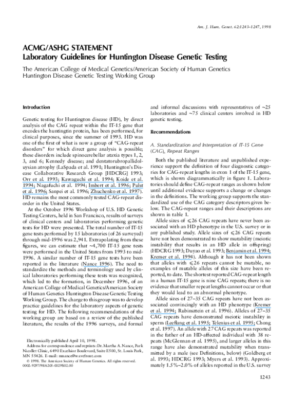 Huntington's disease scholarly articles picture