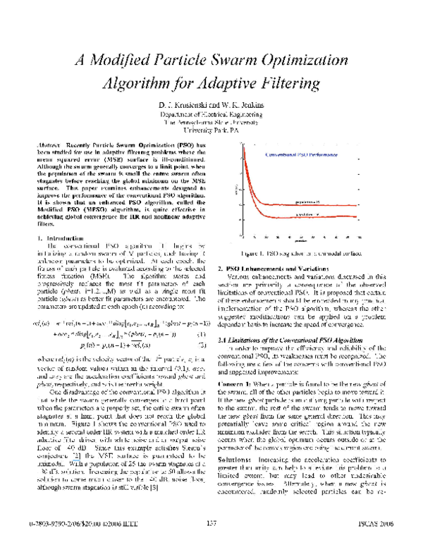 (PDF) A modified particle swarm optimization algorithm for reliability ...