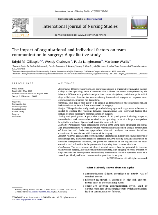 (PDF) The impact of organisational and individual factors on team ...