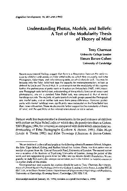 Arguments against modularity of mind picture