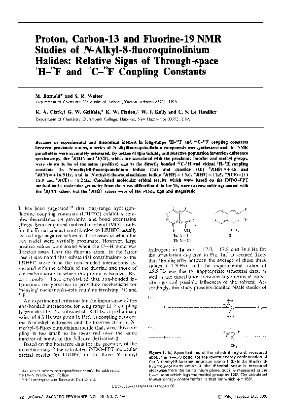 (PDF) Proton, carbon13 and fluorine19 NMR studies ofNalkyl8