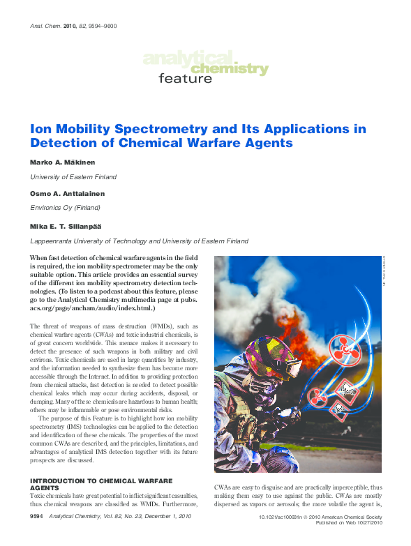 (PDF) Ion Mobility Spectrometry and Its Applications in Detection of ...