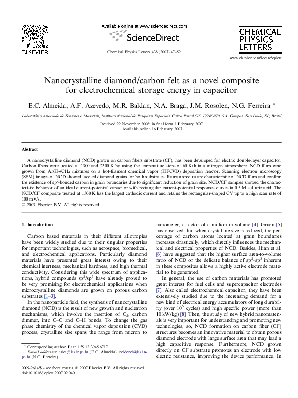 (PDF) Vertically Aligned Carbon Nanotubes/Carbon Fiber Composites for