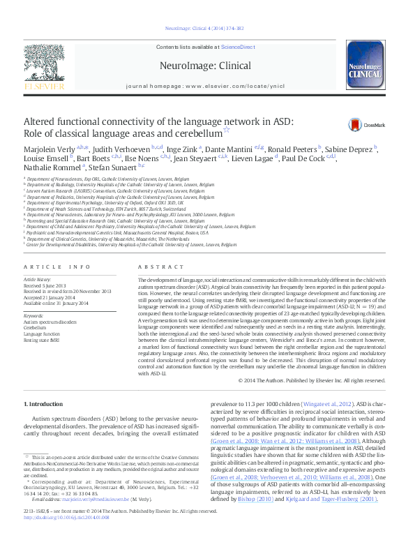 (PDF) Altered functional connectivity of the language network in ASD ...