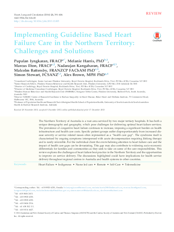 (PDF) Implementing Guideline Based Heart Failure Care in the Northern ...