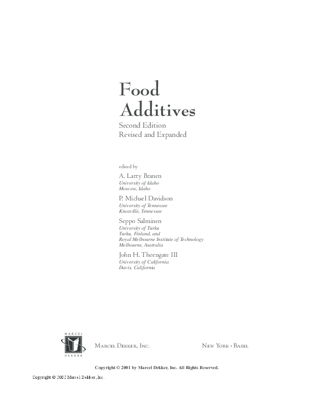 Pdf Food Additives Nguyễn Thuy Academia Edu Pdf Food Additives Nguyễn Thuy Academia Edu
