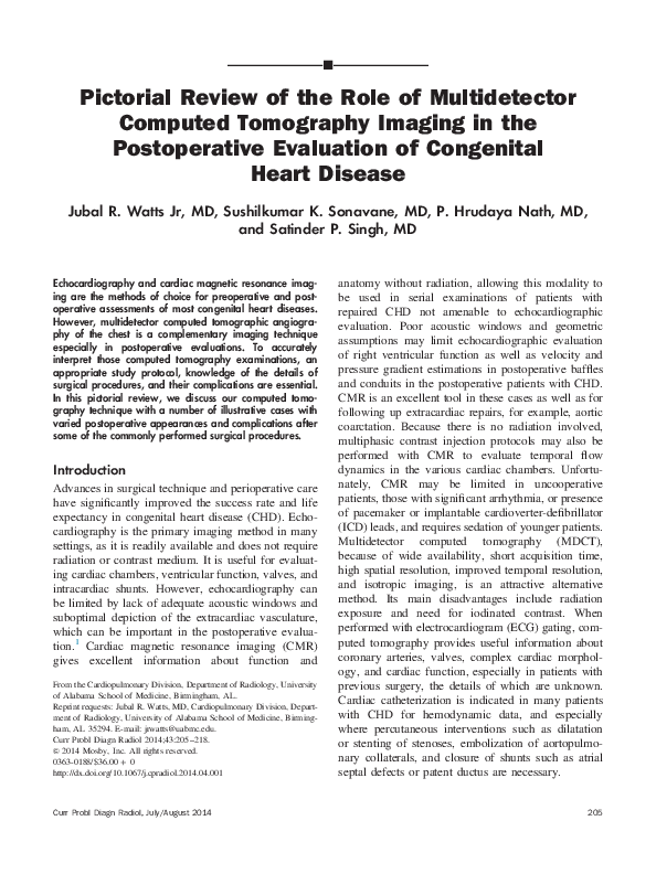 (PDF) Pictorial review of the role of multidetector computed tomography ...