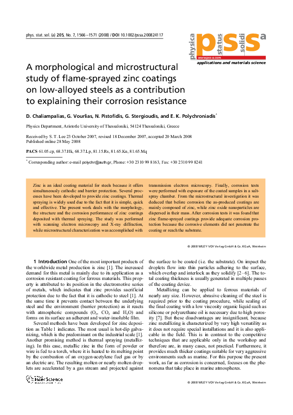 (PDF) The metallurgy of zinccoated steel Deepak Gupta Academia.edu