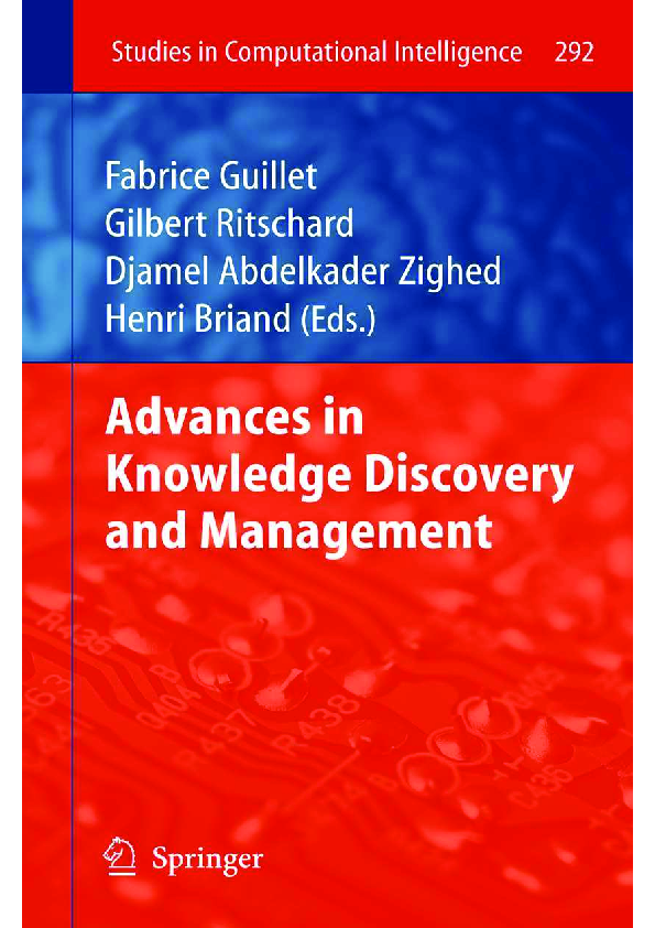 (PDF) Advances in Knowledge Discovery and Management