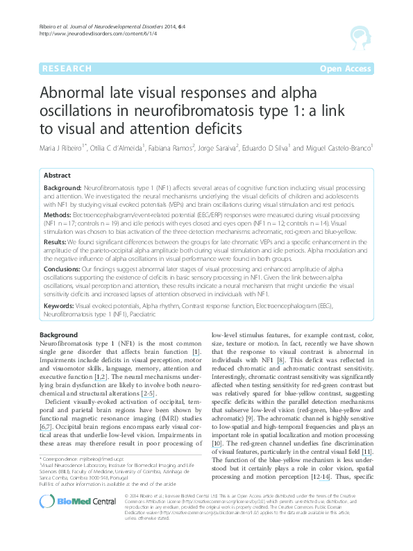 (PDF) Abnormal late visual responses and alpha oscillations in ...