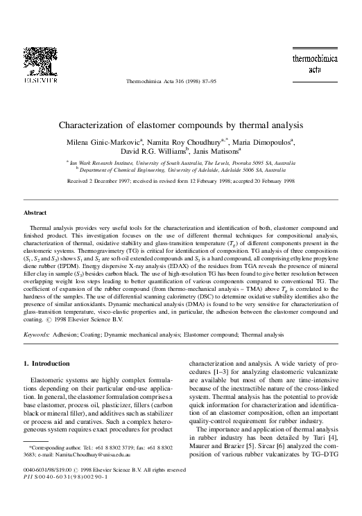 High temperature elastomer image