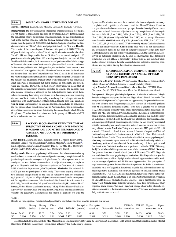 (PDF) Lack of association between the time of subjective memory ...