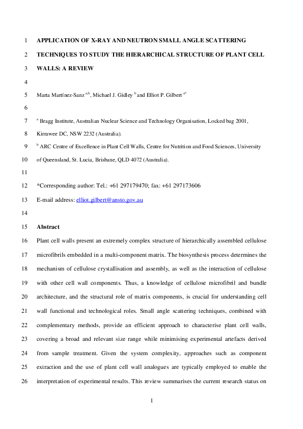 (PDF) Application of X-Ray and Neutron Small Angle Scattering ...