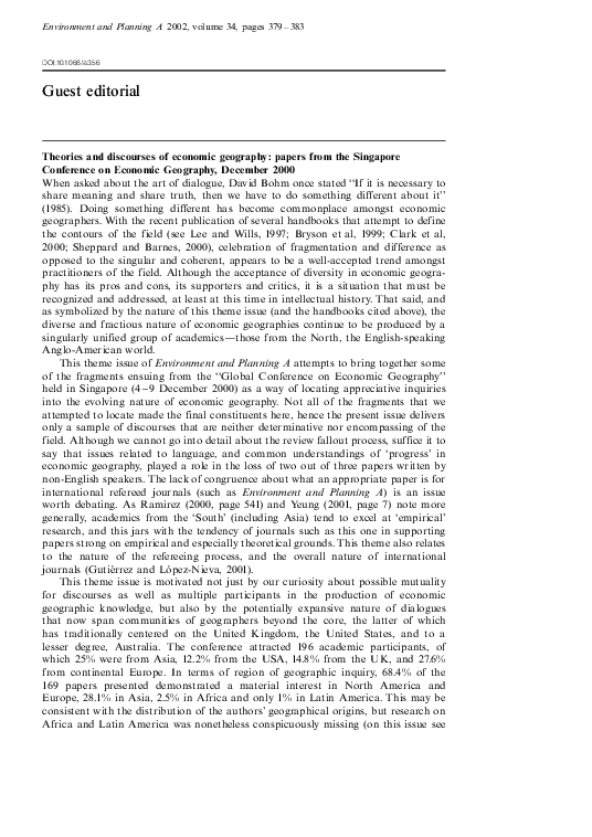 Why economic geography is important image