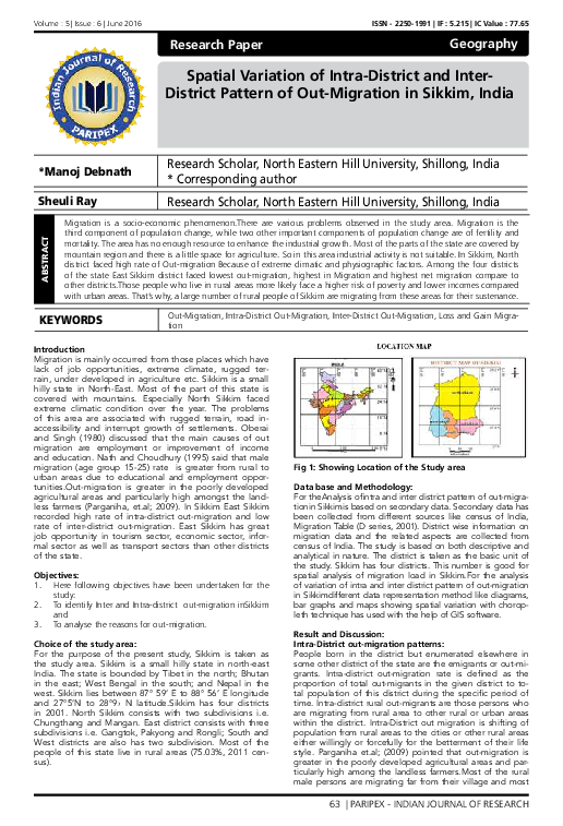 (PDF) Spatial Variation of Intra-District and Inter- District Pattern ...