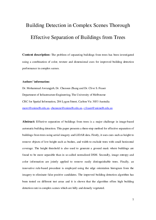 (PDF) Building Detection in Complex Scenes Thorough Effective ...