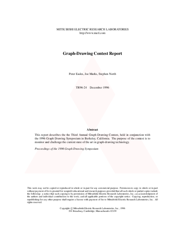 (PDF) Graph-Drawing Contest Report