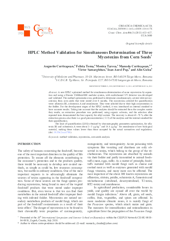 (PDF) HPLC Method Validation for Simultaneous Determination of Three ...