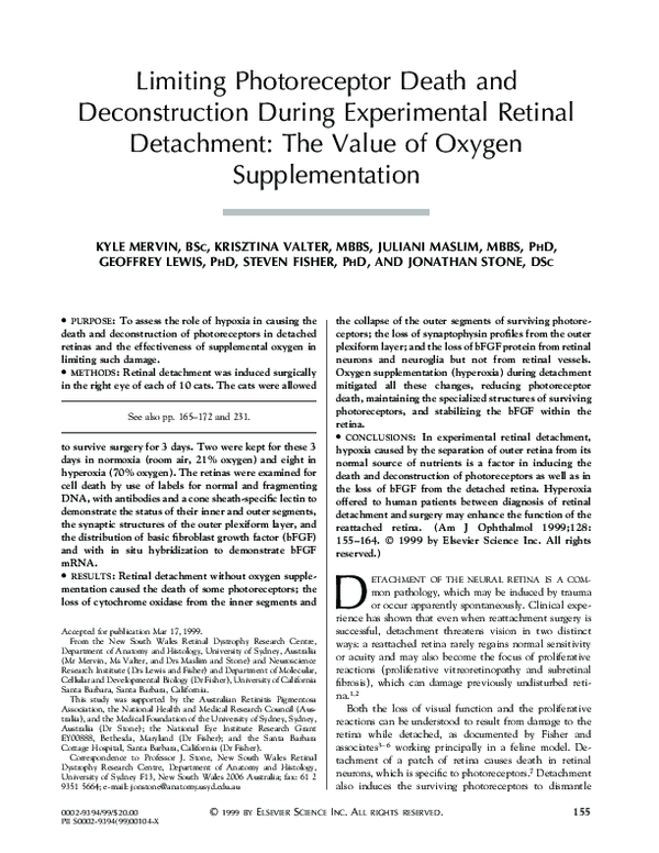 (PDF) Limiting photoreceptor death and deconstruction during ...