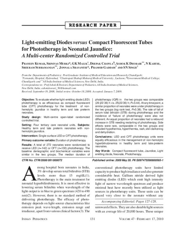 Conventional phototherapy picture