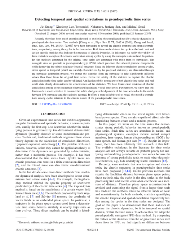 (PDF) Detecting temporal and spatial correlations in pseudoperiodic ...